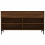 Shoe bench engineered wood oak brown 102x35x55 cm by vidaXL, Shoe racks and shoe organizers - Ref: Foro24-829747, Price: 60,3...