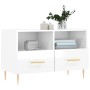 Glänzend weißer Sperrholz-TV-Schrank 80x36x50 cm von vidaXL, TV-Möbel - Ref: Foro24-828958, Preis: 47,84 €, Rabatt: %