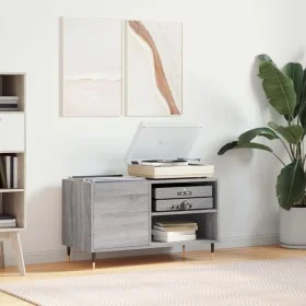Sonoma gray engineered wood record cabinet 85x38x48 cm by vidaXL, CD and DVD storage - Ref: Foro24-831698, Price: 44,99 €, Di...