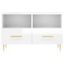 Glänzend weißer Sperrholz-TV-Schrank 80x36x50 cm von vidaXL, TV-Möbel - Ref: Foro24-828958, Preis: 47,84 €, Rabatt: %
