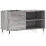 Sonoma gray engineered wood record cabinet 85x38x48 cm by vidaXL, CD and DVD storage - Ref: Foro24-831698, Price: 45,45 €, Di...
