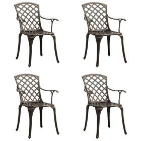 Gartenstühle 4 Einheiten aus Aluminiumgussbronze von vidaXL, Gartenstühle - Ref: Foro24-315571, Preis: 503,70 €, Rabatt: %