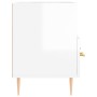 Glänzend weißer Sperrholz-TV-Schrank 80x36x50 cm von vidaXL, TV-Möbel - Ref: Foro24-828958, Preis: 47,84 €, Rabatt: %