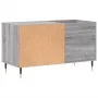 Sonoma grauer Schallplattenschrank aus Holzwerkstoff, 85 x 38 x 48 cm von vidaXL, CD- und DVD-Speicher - Ref: Foro24-831698, ...