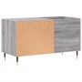 Sonoma gray engineered wood record cabinet 85x38x48 cm by vidaXL, CD and DVD storage - Ref: Foro24-831698, Price: 45,45 €, Di...