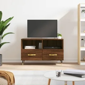 TV-Möbel Sperrholz Eiche braun 80x36x50 cm von vidaXL, TV-Möbel - Ref: Foro24-828955, Preis: 53,34 €, Rabatt: %