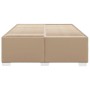 Estructura cama sin colchón cuero sintético capuchino 140x190cm