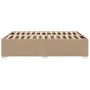 Estructura cama sin colchón cuero sintético capuchino 140x190cm