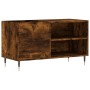 Smoked oak engineered wood record cabinet 85x38x48 cm by vidaXL, CD and DVD storage - Ref: Foro24-831697, Price: 52,39 €, Dis...