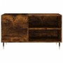 Smoked oak engineered wood record cabinet 85x38x48 cm by vidaXL, CD and DVD storage - Ref: Foro24-831697, Price: 52,39 €, Dis...