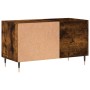 Smoked oak engineered wood record cabinet 85x38x48 cm by vidaXL, CD and DVD storage - Ref: Foro24-831697, Price: 52,39 €, Dis...