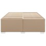 Estructura cama sin colchón cuero sintético capuchino 140x200cm