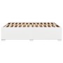 Estructura de cama sin colchón cuero sintético blanco 160x200cm