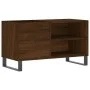 Engineered wood record cabinet in brown oak, 85x38x48 cm by vidaXL, CD and DVD storage - Ref: Foro24-831715, Price: 58,87 €, ...
