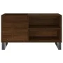 Engineered wood record cabinet in brown oak, 85x38x48 cm by vidaXL, CD and DVD storage - Ref: Foro24-831715, Price: 58,87 €, ...