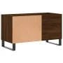 Engineered wood record cabinet in brown oak, 85x38x48 cm by vidaXL, CD and DVD storage - Ref: Foro24-831715, Price: 58,87 €, ...