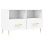 Mueble para TV madera contrachapada blanco 80x36x50 cm