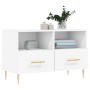 Mueble para TV madera contrachapada blanco 80x36x50 cm