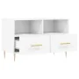 Weißer TV-Schrank aus Sperrholz, 80 x 36 x 50 cm von vidaXL, TV-Möbel - Ref: Foro24-828956, Preis: 52,42 €, Rabatt: %