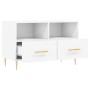 Weißer TV-Schrank aus Sperrholz, 80 x 36 x 50 cm von vidaXL, TV-Möbel - Ref: Foro24-828956, Preis: 52,93 €, Rabatt: %