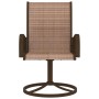 Gartendrehstühle 2 Stück Textilene und brauner Stahl von vidaXL, Gartenstühle - Ref: Foro24-312278, Preis: 191,05 €, Rabatt: %