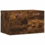 Engineered smoked oak wood wall cabinet 60x36.5x35 cm by vidaXL, Lockers and storage cabinets - Ref: Foro24-830001, Price: 38...