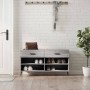 Sonoma gray engineered wood shoe bench 102x35x55 cm by vidaXL, Shoe racks and shoe organizers - Ref: Foro24-829762, Price: 59...