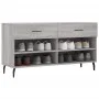 Sonoma graue Schuhbank aus Holzwerkstoff, 102 x 35 x 55 cm von vidaXL, Schuhregale und Schuhorganisatoren - Ref: Foro24-82976...