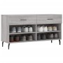 Sonoma gray engineered wood shoe bench 102x35x55 cm by vidaXL, Shoe racks and shoe organizers - Ref: Foro24-829762, Price: 59...
