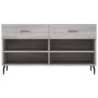 Sonoma graue Schuhbank aus Holzwerkstoff, 102 x 35 x 55 cm von vidaXL, Schuhregale und Schuhorganisatoren - Ref: Foro24-82976...