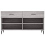 Sonoma gray engineered wood shoe bench 102x35x55 cm by vidaXL, Shoe racks and shoe organizers - Ref: Foro24-829762, Price: 59...