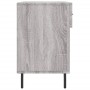 Sonoma gray engineered wood shoe bench 102x35x55 cm by vidaXL, Shoe racks and shoe organizers - Ref: Foro24-829762, Price: 59...