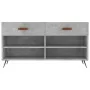 Engineered wood shoe bench in gray concrete finish, 102x35x55 cm. by vidaXL, Shoe racks and shoe organizers - Ref: Foro24-829...