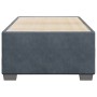 Estructura de cama sin colchón terciopelo gris oscuro 80x200 cm