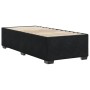 Estructura de cama sin colchón terciopelo negro 80x200 cm