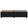 Estructura de cama sin colchón terciopelo negro 80x200 cm