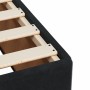 Estructura de cama sin colchón terciopelo negro 80x200 cm