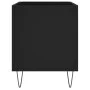 Mueble para discos madera contrachapada negro 74,5x38x48 cm de vidaXL, Almacenamiento para CD y DVD - Ref: Foro24-831725, Pre...