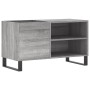 Sonoma gray engineered wood record cabinet 85x38x48 cm by vidaXL, CD and DVD storage - Ref: Foro24-831714, Price: 52,72 €, Di...