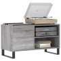 Sonoma gray engineered wood record cabinet 85x38x48 cm by vidaXL, CD and DVD storage - Ref: Foro24-831714, Price: 52,72 €, Di...