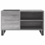 Sonoma gray engineered wood record cabinet 85x38x48 cm by vidaXL, CD and DVD storage - Ref: Foro24-831714, Price: 52,72 €, Di...