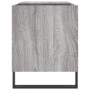 Sonoma gray engineered wood record cabinet 85x38x48 cm by vidaXL, CD and DVD storage - Ref: Foro24-831714, Price: 52,72 €, Di...