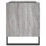 Sonoma gray engineered wood record cabinet 85x38x48 cm by vidaXL, CD and DVD storage - Ref: Foro24-831714, Price: 52,09 €, Di...