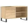 Sonoma oak engineered wood record cabinet 85x38x48 cm by vidaXL, CD and DVD storage - Ref: Foro24-831711, Price: 55,32 €, Dis...