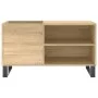 Sonoma oak engineered wood record cabinet 85x38x48 cm by vidaXL, CD and DVD storage - Ref: Foro24-831711, Price: 55,32 €, Dis...
