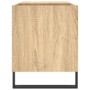 Sonoma oak engineered wood record cabinet 85x38x48 cm by vidaXL, CD and DVD storage - Ref: Foro24-831711, Price: 56,47 €, Dis...