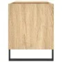 Sonoma oak engineered wood record cabinet 85x38x48 cm by vidaXL, CD and DVD storage - Ref: Foro24-831711, Price: 55,32 €, Dis...