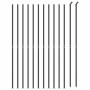 Cerca de alambre con brida gris antracita 2,2x25 m