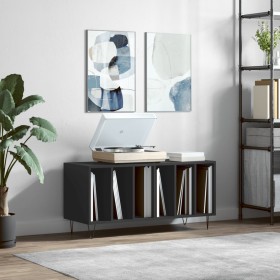 Black plywood record cabinet 100x38x48 cm by vidaXL, CD and DVD storage - Ref: Foro24-831749, Price: 66,24 €, Discount: %