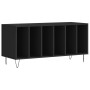 Black plywood record cabinet 100x38x48 cm by vidaXL, CD and DVD storage - Ref: Foro24-831749, Price: 66,24 €, Discount: %
